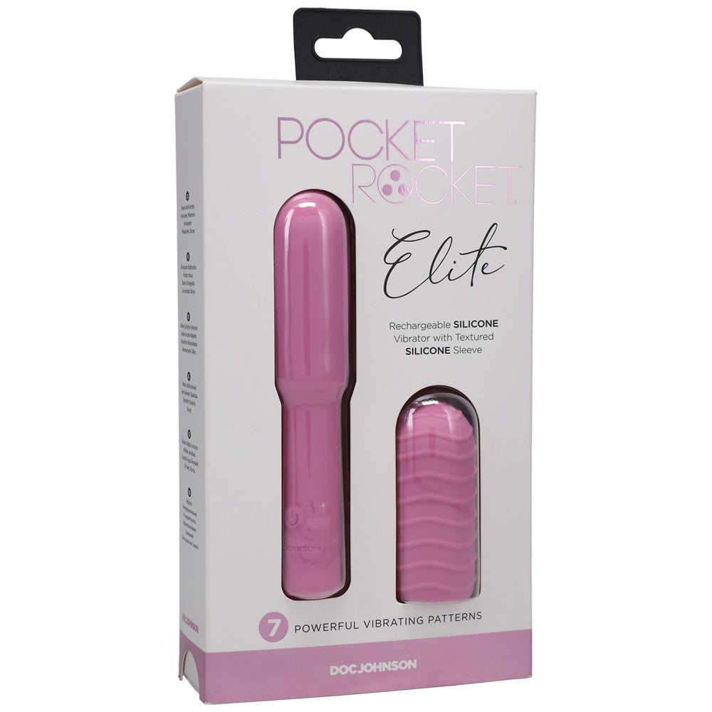 Pocket Rocket Elite Rechargeable Pink | 782421082130 | Available at EroticWarehouse.com