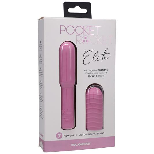 Pocket Rocket Elite Rechargeable Pink | 782421082130 | Available at EroticWarehouse.com