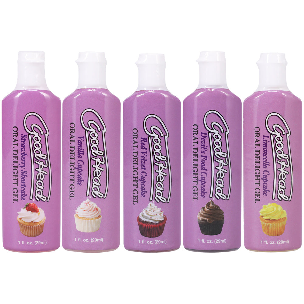 Goodhead Oral Delight Gel Cupcakes 5Pk 1 oz. | 782421083212 | Available at EroticWarehouse.com
