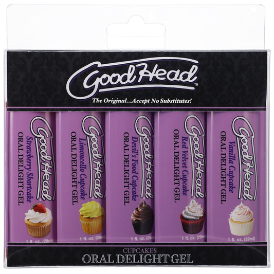 Goodhead Oral Delight Gel Cupcakes 5Pk 1 oz. | 782421083212 | Available at EroticWarehouse.com