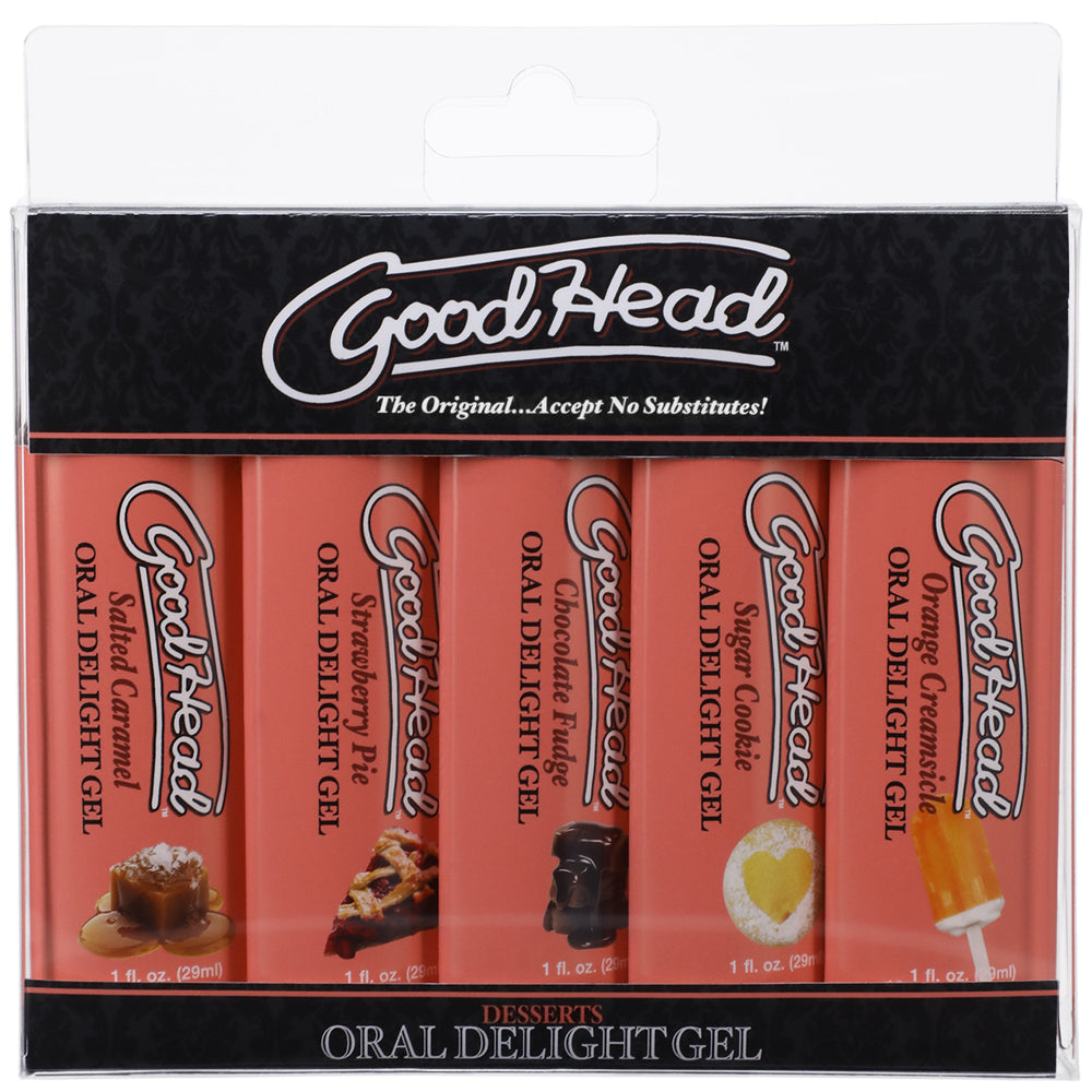 Goodhead Oral Delight Gel Desserts 5Pk 1 oz. | 782421083229 | Available at EroticWarehouse.com