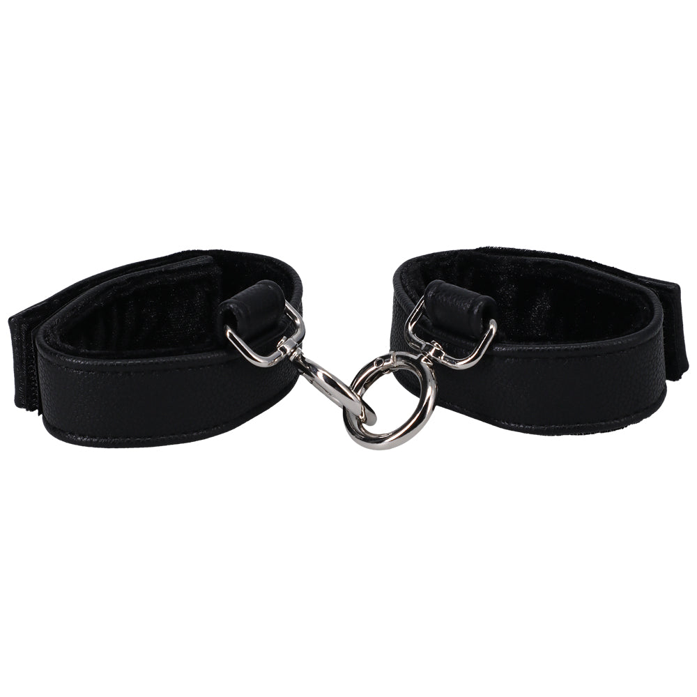 Handcuffs In A Bag Black | 782421084233 | Available at EroticWarehouse.com