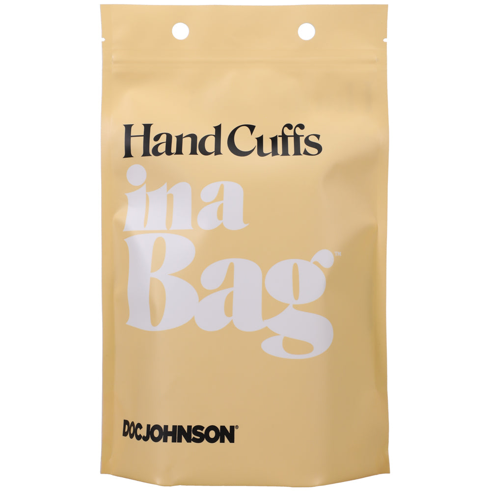 Handcuffs In A Bag Black | 782421084233 | Available at EroticWarehouse.com