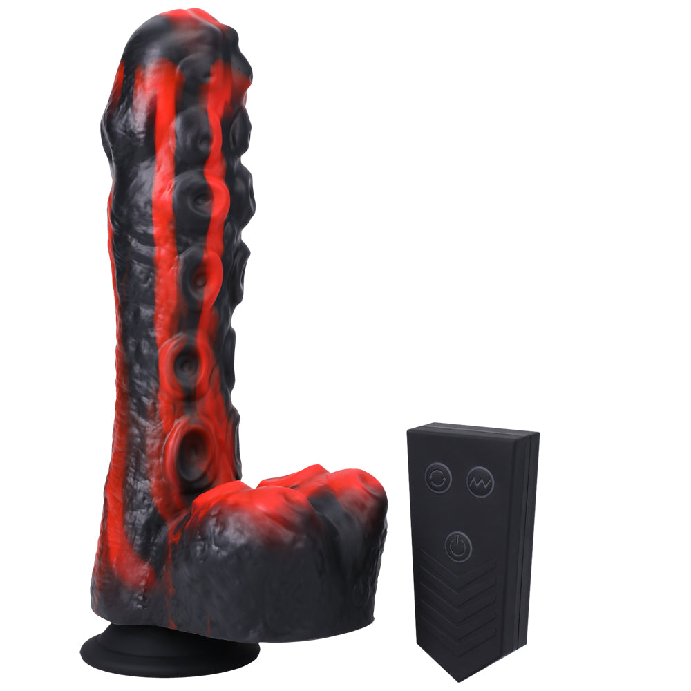 Fort Troff Tendril Thruster Mini Fuck Machine Rechargeable Silicone With Remote Red/Black | 782421084554 | Available at EroticWarehouse.com