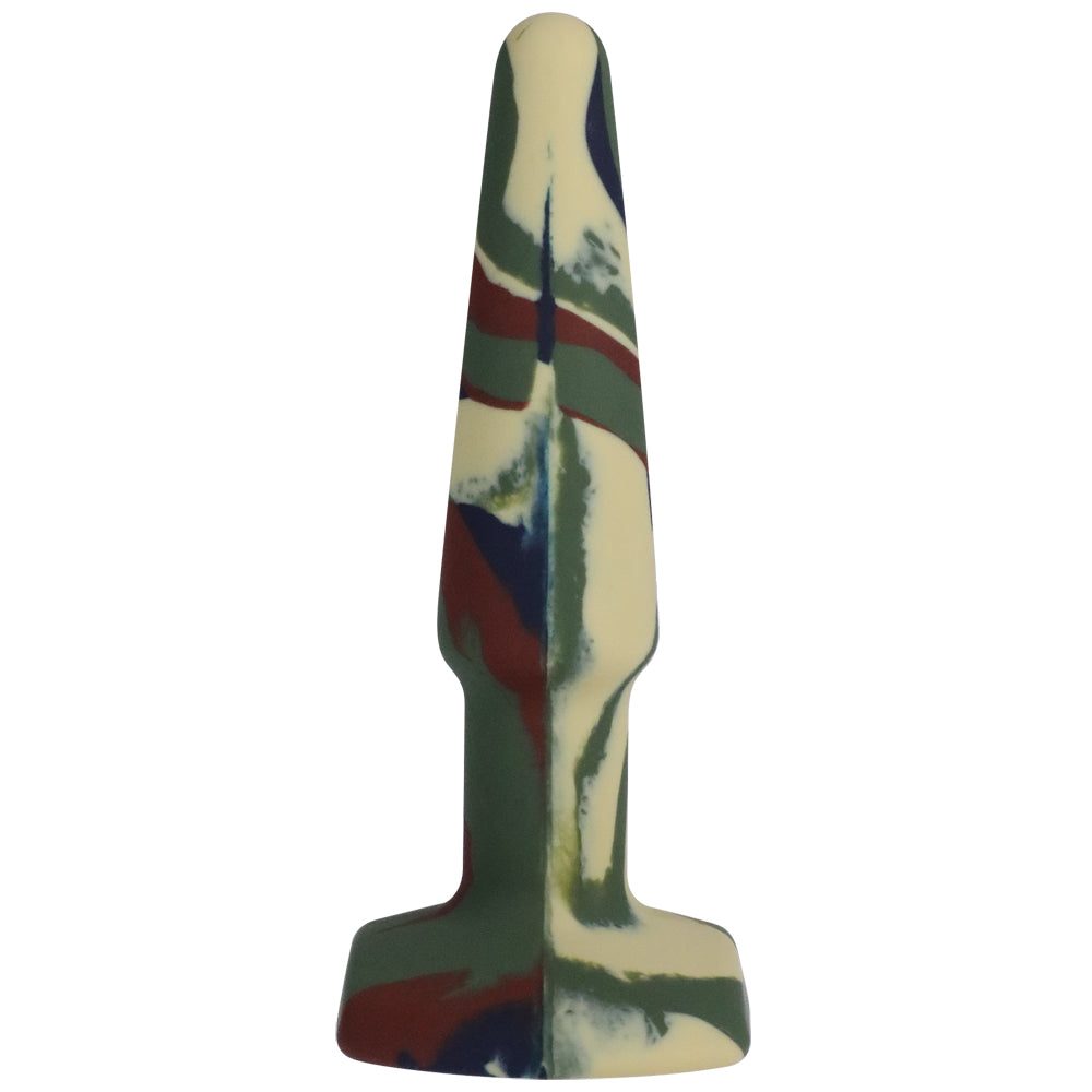 A-Play Groovy Silicone Anal Plug 4" Camouflage | 782421086633 | Available at EroticWarehouse.com