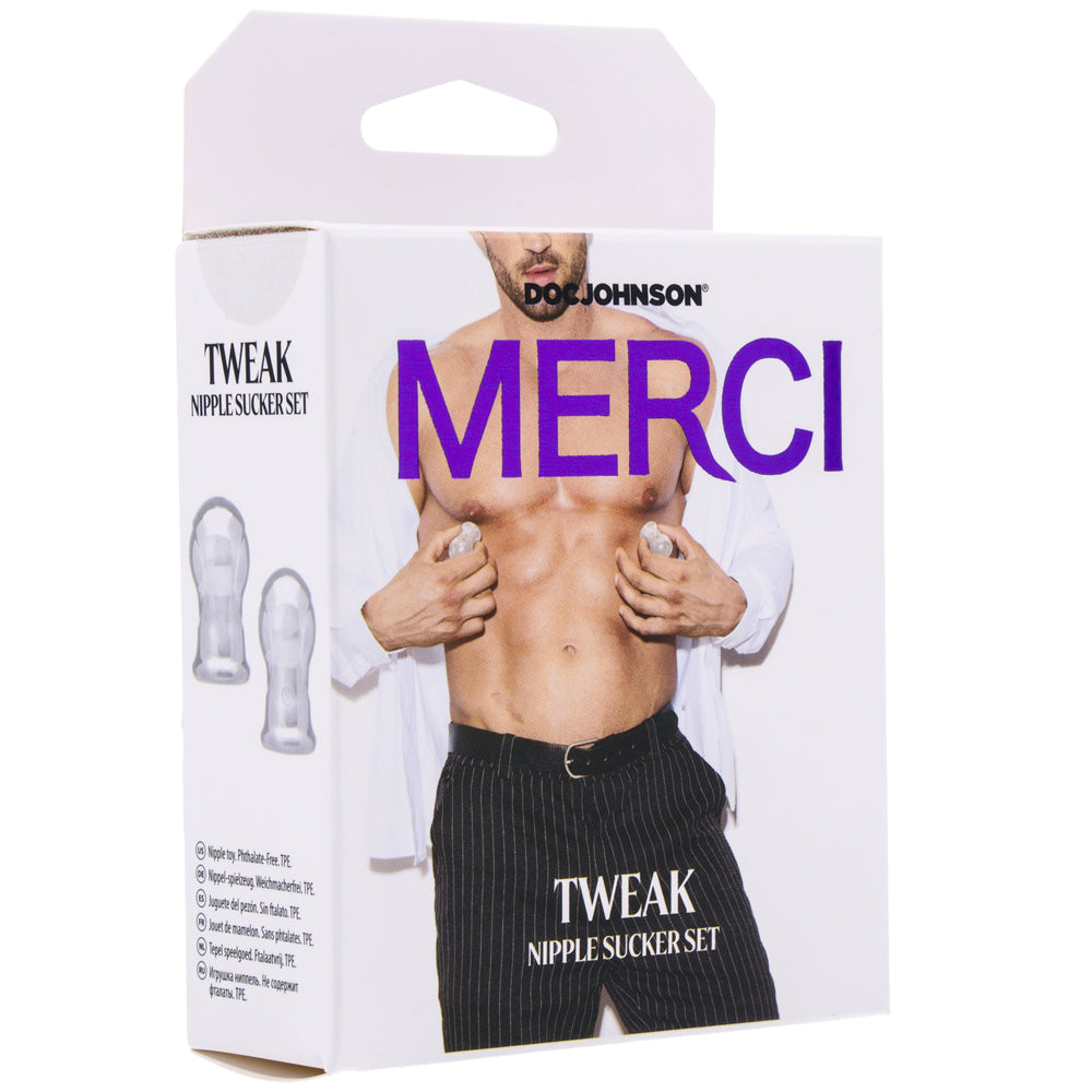 Merci Tweak Nipple Sucker Set Clear | 782421089368 | Available at EroticWarehouse.com
