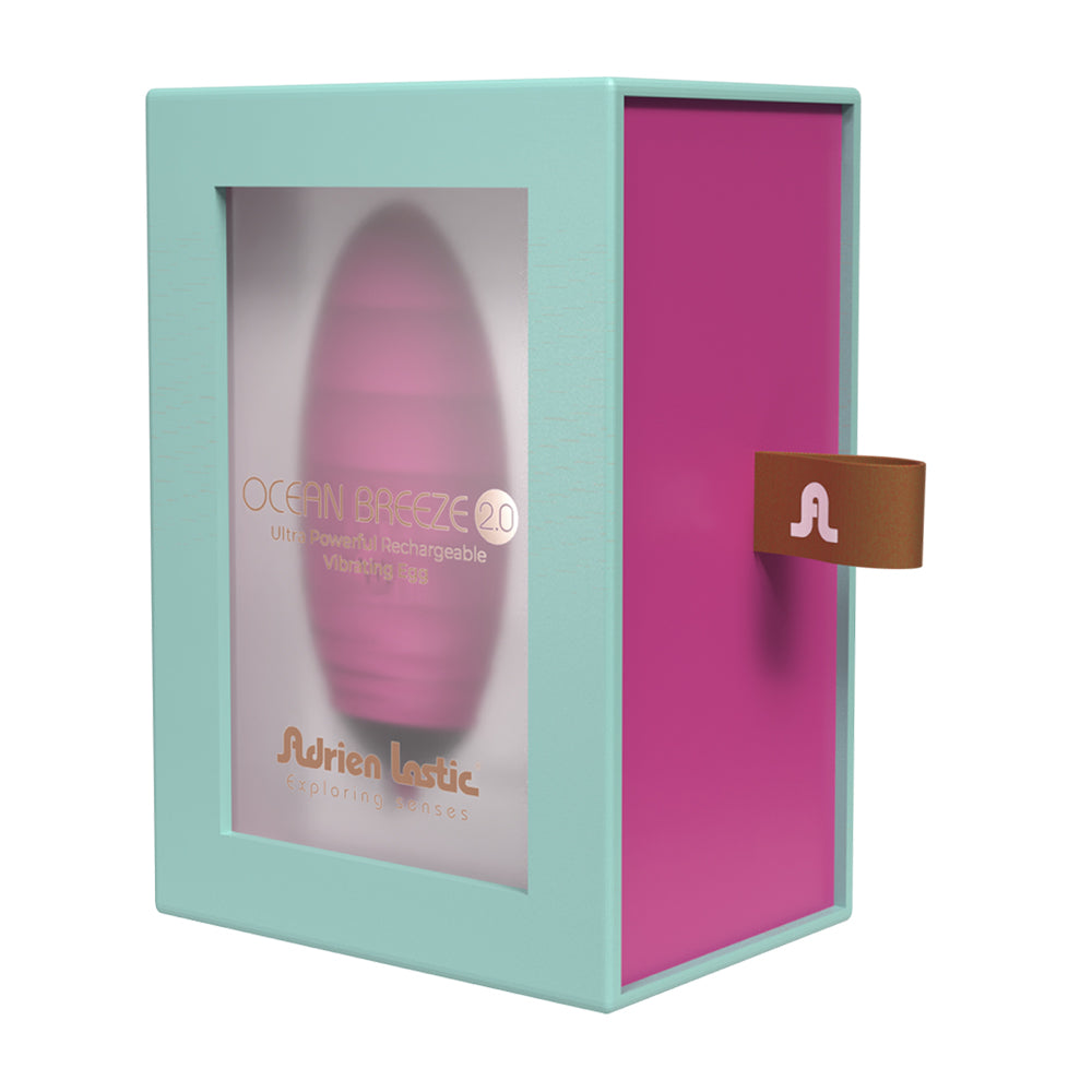 Adrien Lastic Ocean Breeze 2.0 Ultra Powerful Vibrating Egg Pink/Black | 782421093655 | Available at EroticWarehouse.com
