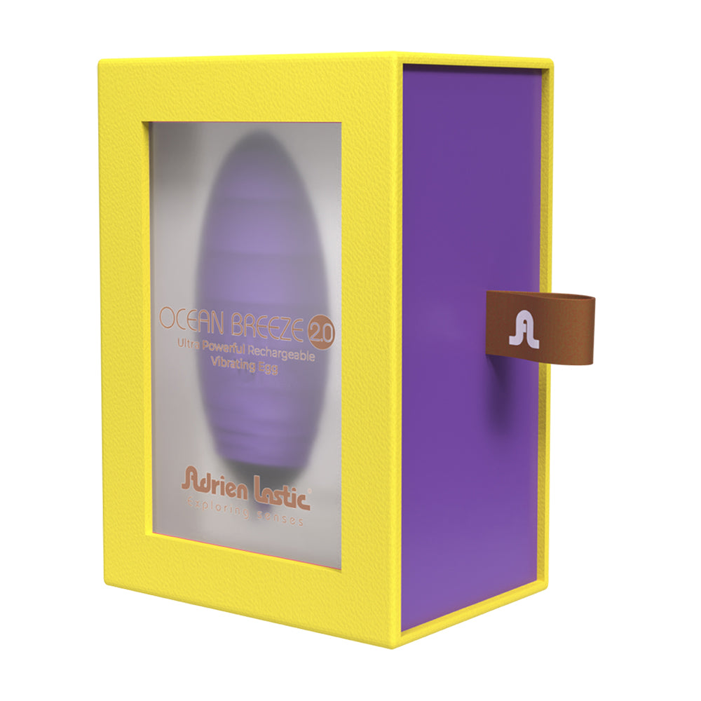 Adrien Lastic Ocean Breeze 2.0 Ultra Powerful Vibrating Egg Purple/Black | 782421093662 | Available at EroticWarehouse.com