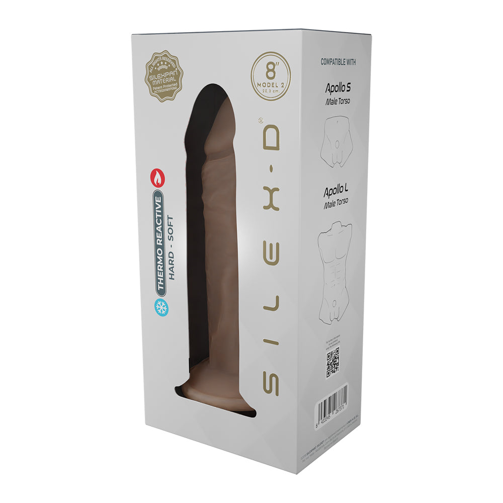 Silex-D Liquid Silicone Model 2 Dildo 8" Vanilla | 782421093990 | Available at EroticWarehouse.com