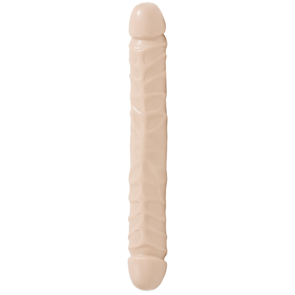 Jr. Veined Double Header - 12" White | 782421103903 | Available at EroticWarehouse.com