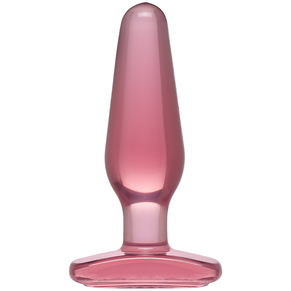 Crystal Jellies - Medium Butt Plug Pink | 782421125301 | Available at EroticWarehouse.com