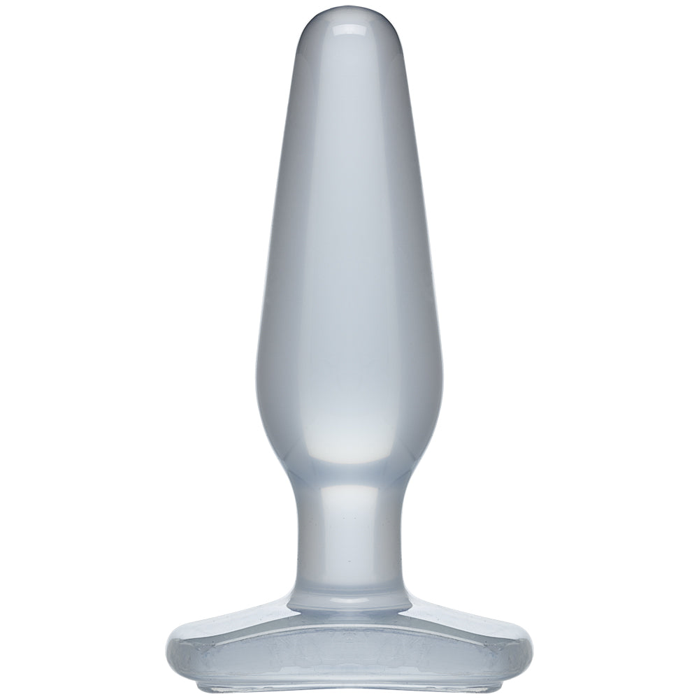 Crystal Jellies - Medium Butt Plug Clear | 782421125509 | Available at EroticWarehouse.com