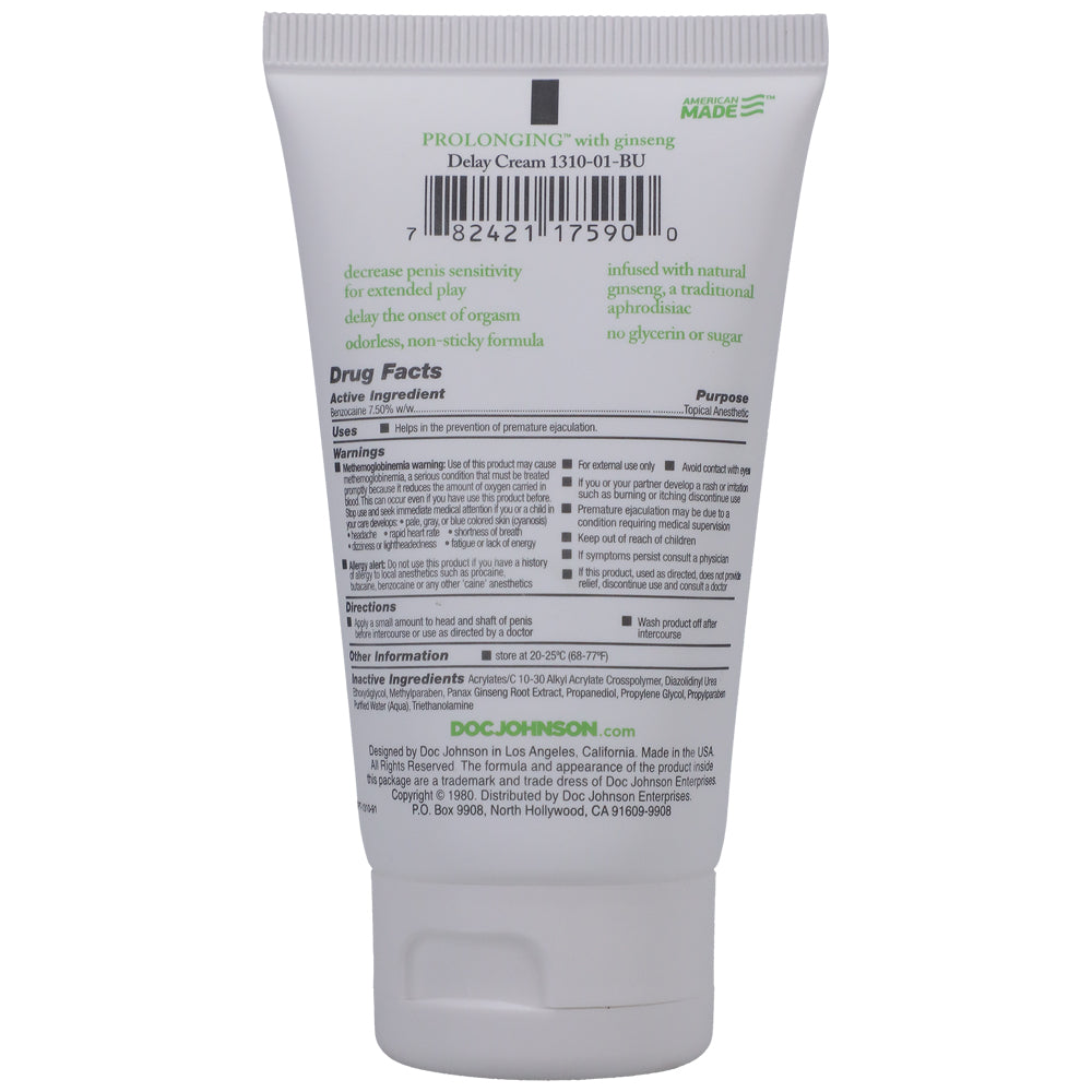 Proloonging - Delay Cream For Men | 782421176006 | Available at EroticWarehouse.com