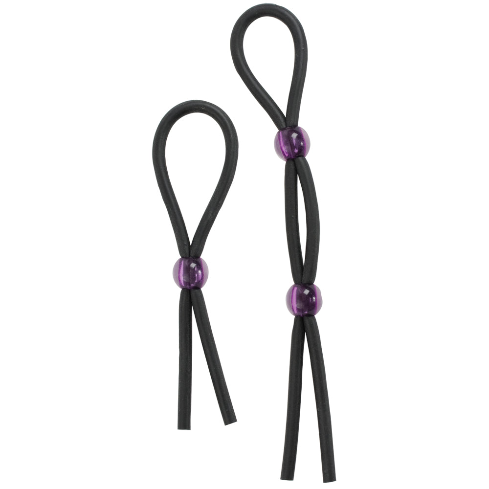 Silicone Cock Ties - 2 Pack Black | 782421614911 | Available at EroticWarehouse.com