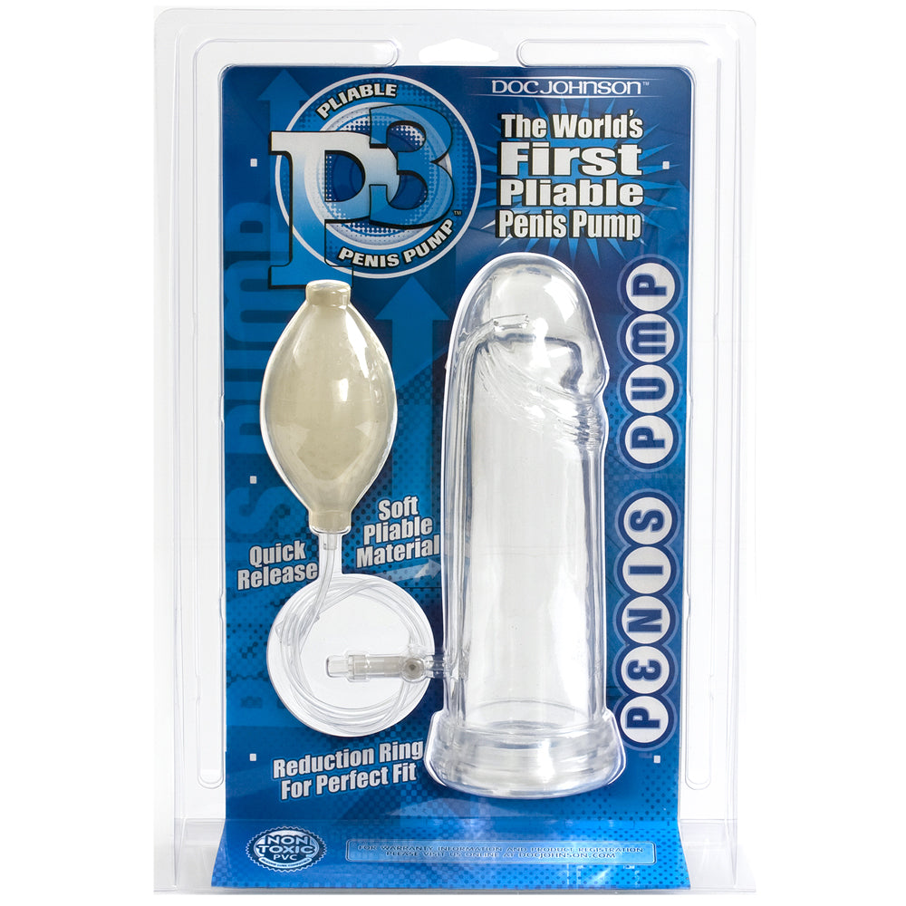 P3 Penis Pump Clear | 782421623814 | Available at EroticWarehouse.com