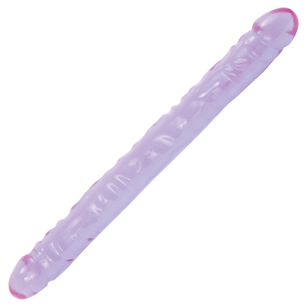 Crystal Jellies - 18" Double Dong Purple | 782421932619 | Available at EroticWarehouse.com