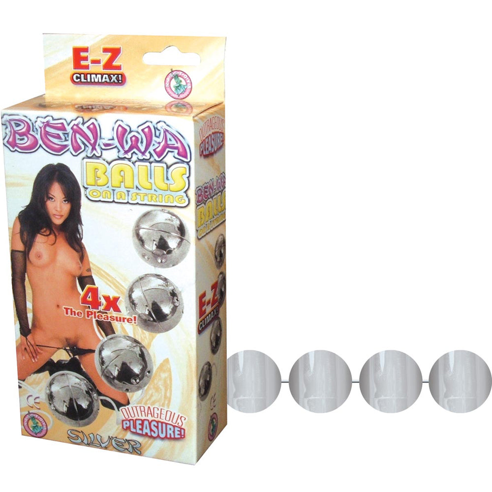 Ben Wa Balls On A String Silver | 782631175820 | Available at EroticWarehouse.com