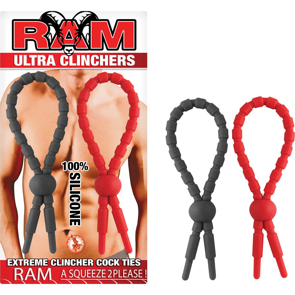 Ram Ultra Clinchers Red & Black | 782631269604 | Available at EroticWarehouse.com