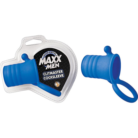 Maxx Men Clitmaster Cocksleeve Blue | 782631269710 | Available at EroticWarehouse.com