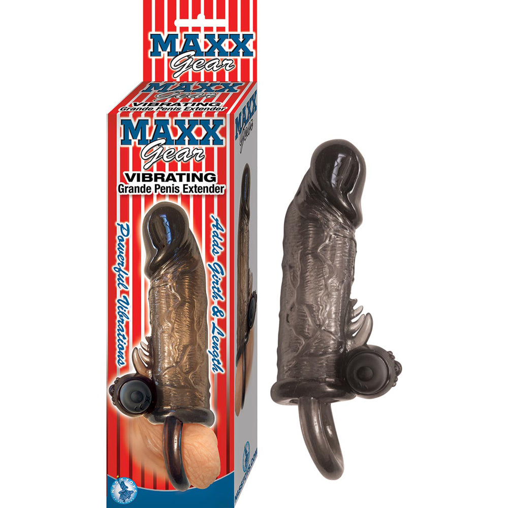 Maxx Gear Vibrating Grande Penis Extender Black | 782631273229 | Available at EroticWarehouse.com
