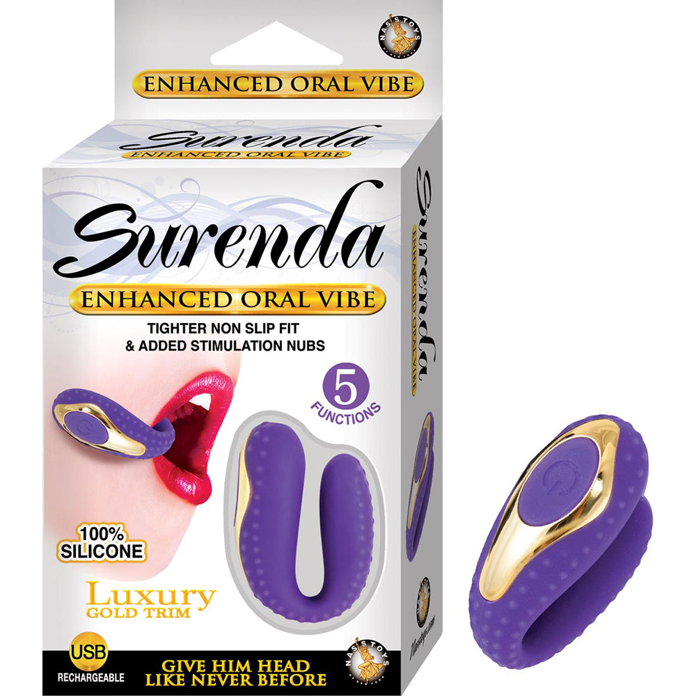 Surenda Enhanced Oral Vibe Purple | 782631274028 | Available at EroticWarehouse.com