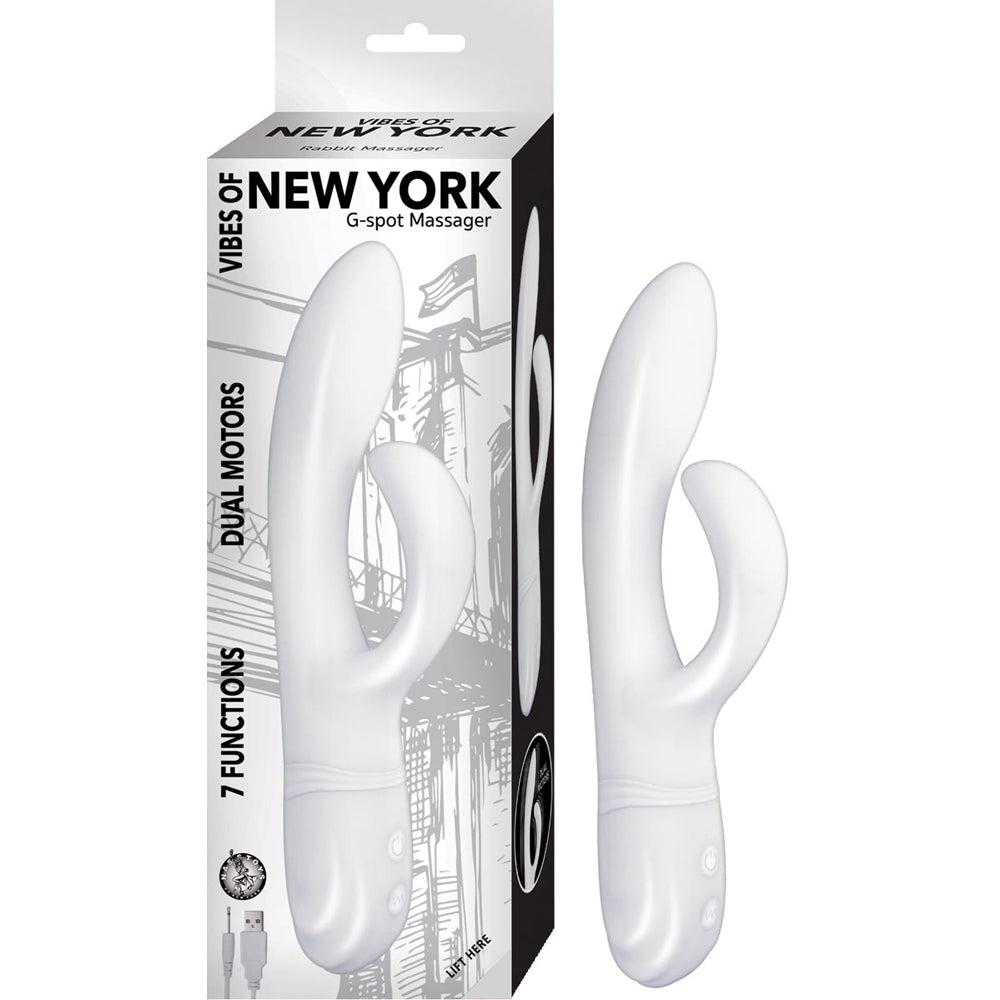 Vibes Of New York G-Spot Massager White | 782631288414 | Available at EroticWarehouse.com