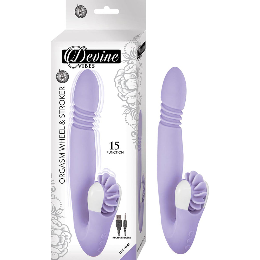 Devine Vibes Orgasm Wheel & Stroker Lavender | 782631294125 | Available at EroticWarehouse.com