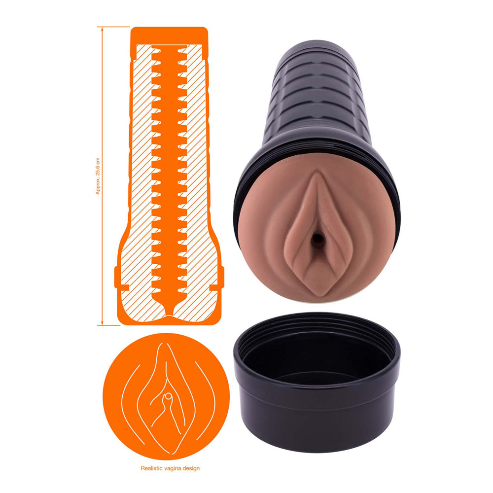 Dee Lite Vagina Light Brown | 782631308310 | Available at EroticWarehouse.com