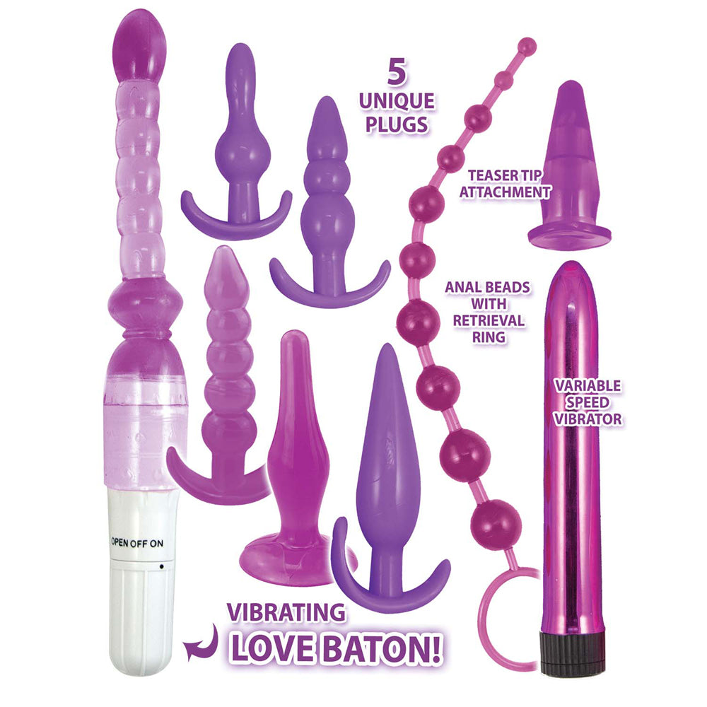 Purple Elite Collection Supreme Anal Play Kit Purple | 782631312102 | Available at EroticWarehouse.com