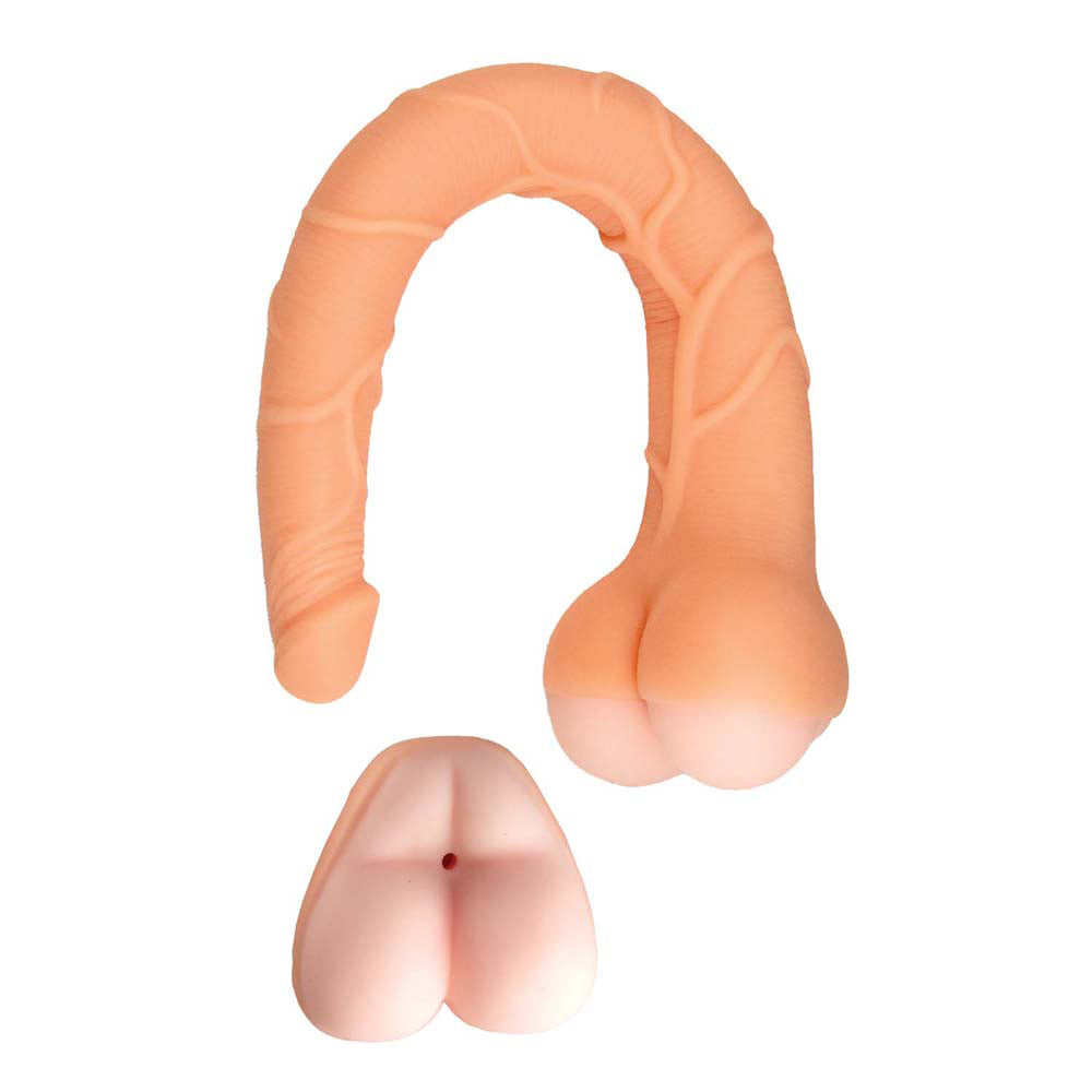 Realcocks Masturbator 14" 3 In 1 Masturbator White | 782631312201 | Available at EroticWarehouse.com
