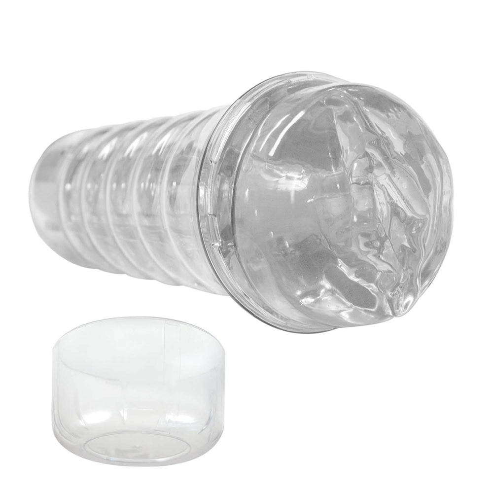 Dream-Lite Crystal Vagina Masturbator Clear | 782631312317 | Available at EroticWarehouse.com