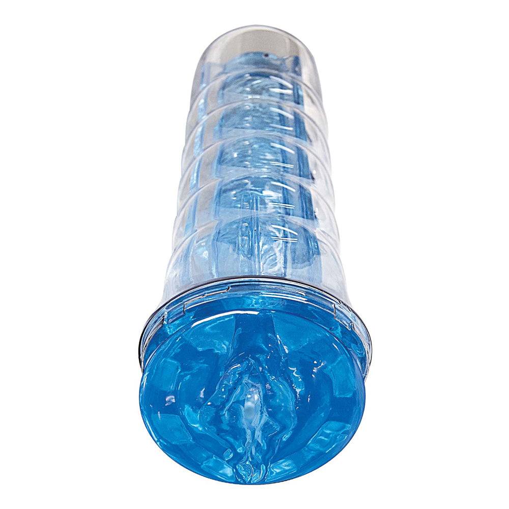 Dream-Lite Crystal Vagina Masturbator Blue | 782631312324 | Available at EroticWarehouse.com
