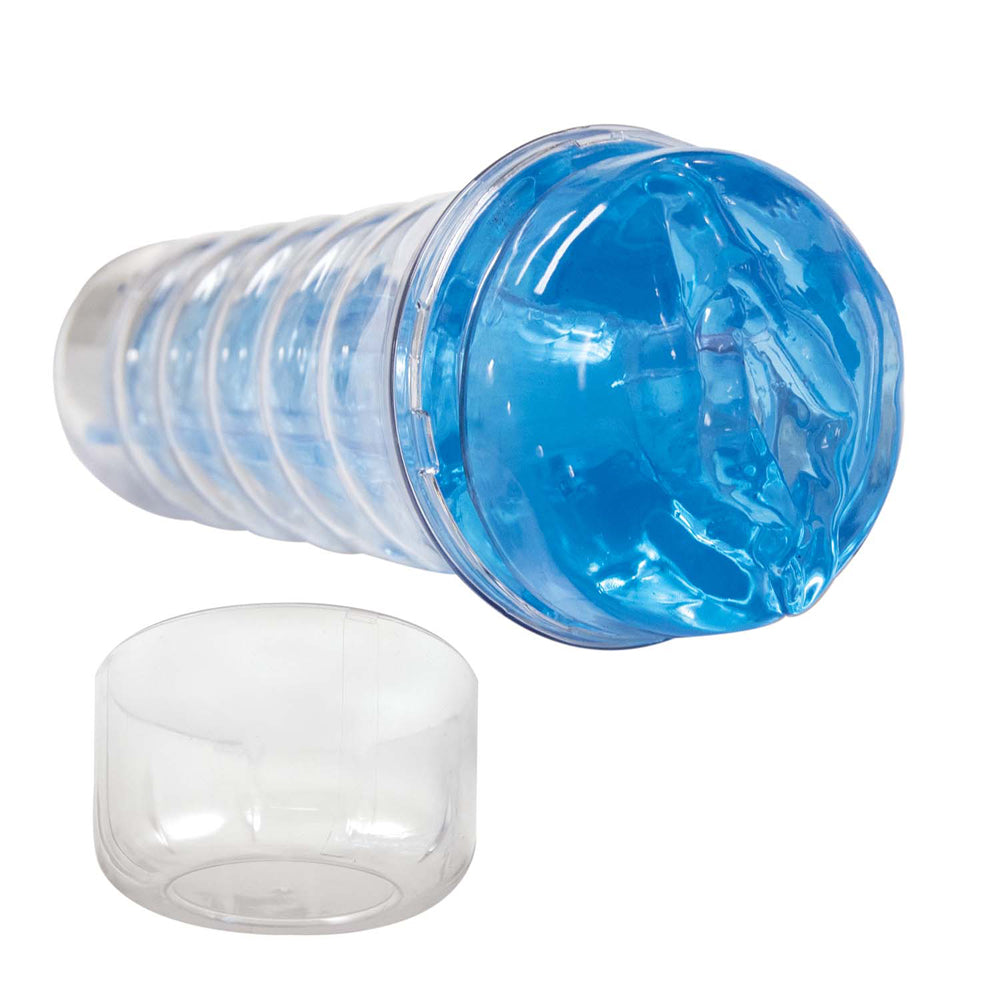 Dream-Lite Crystal Vagina Masturbator Blue | 782631312324 | Available at EroticWarehouse.com