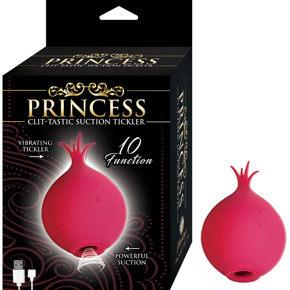 Princess Clit-Tastic Suction Tickler Red | 782631312416 | Available at EroticWarehouse.com