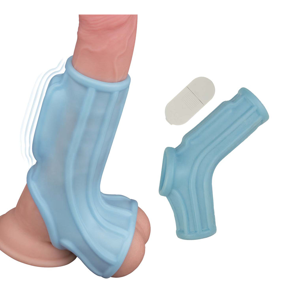 Vibrating Wave Sleeve Blue | 782631312522 | Available at EroticWarehouse.com