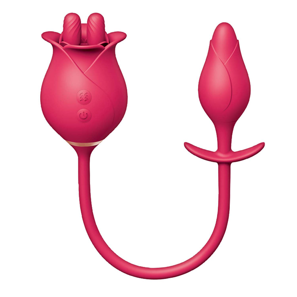 Clit-Tastic Tulip Finger Massager & Pleasure Plug Red | 782631316315 | Available at EroticWarehouse.com