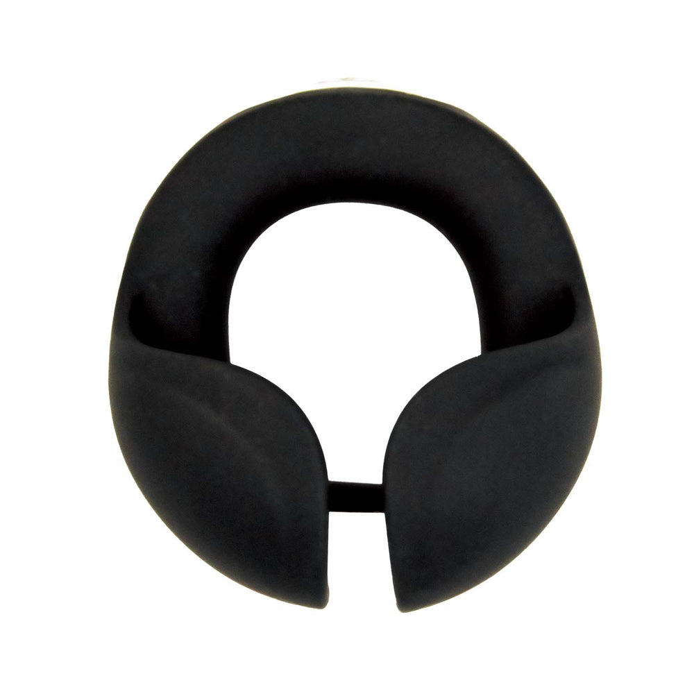 Cockpower Scrotum Hugger Cock Ring Black | 782631316803 | Available at EroticWarehouse.com