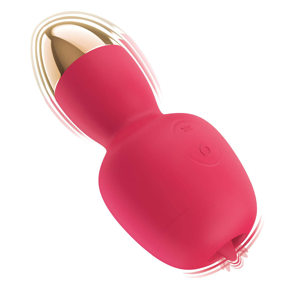Clit-Tastic Intense Dual Massager Coral | 782631317114 | Available at EroticWarehouse.com