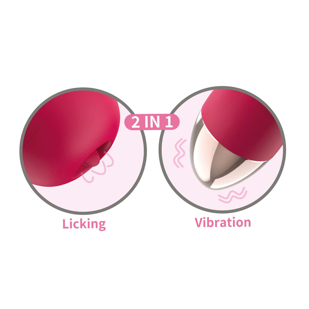 Clit-Tastic Intense Dual Massager Coral | 782631317114 | Available at EroticWarehouse.com