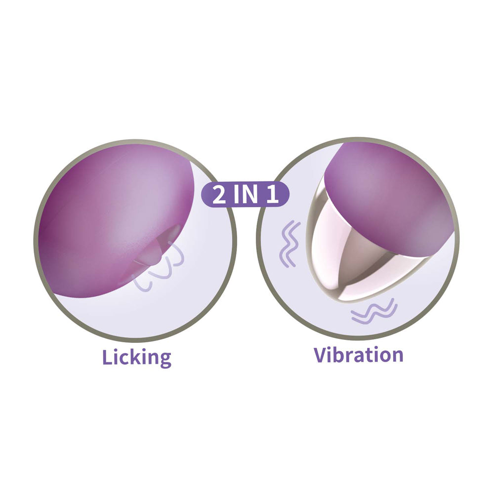 Clit-Tastic Intense Dual Massager Lavender | 782631317121 | Available at EroticWarehouse.com