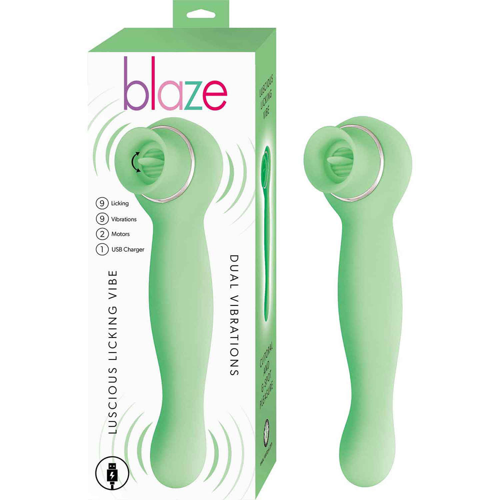 Blaze Lucious Licker Vibe Mint | 782631319224 | Available at EroticWarehouse.com