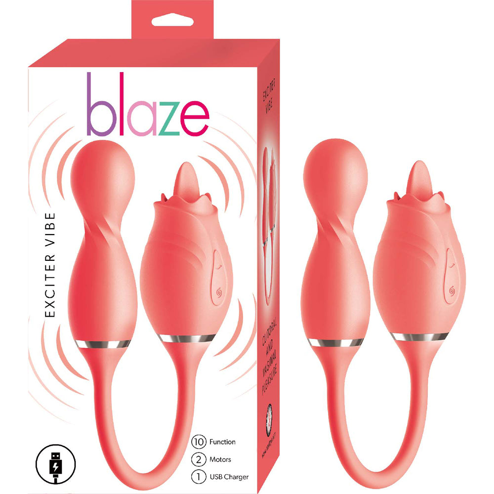 Blaze Exciter Vibe Coral | 782631319514 | Available at EroticWarehouse.com