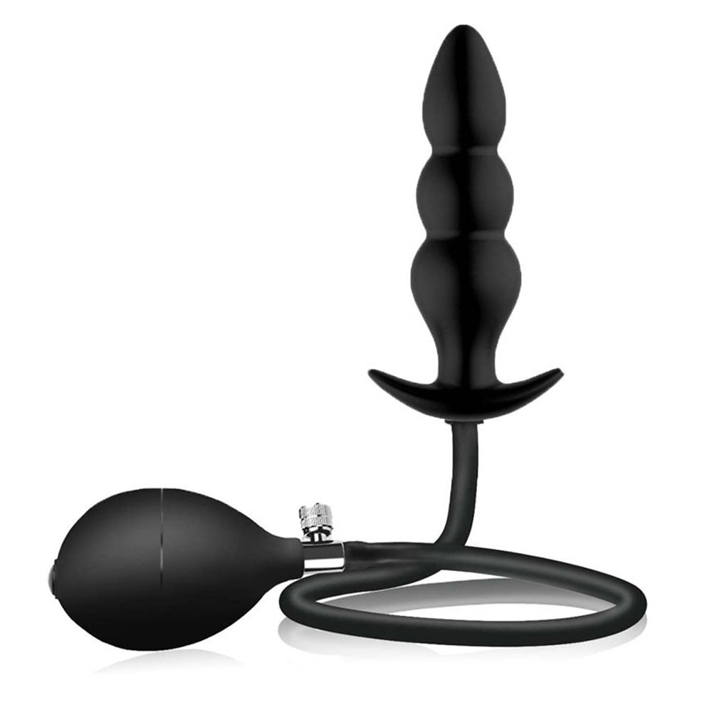Atomic Inflatable Advanced Plug Black | 782631325706 | Available at EroticWarehouse.com