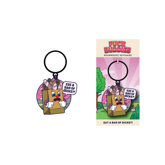 Fuck Buddies Bag Of Dicks Keychain | 785571087116 | Available at EroticWarehouse.com
