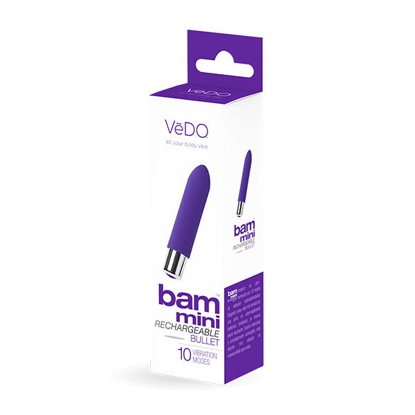 Bam Rechargeable Bullet Vibe Indigo | 789185757175 | Available at EroticWarehouse.com
