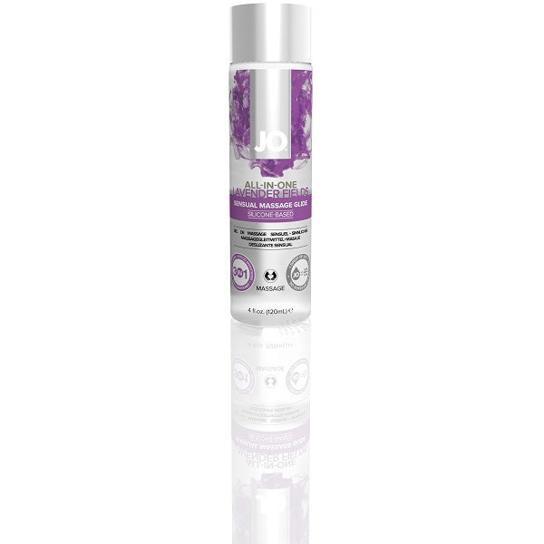 JO All-In-One Sensual Massage Glide Lavender 4 oz. | 796494400241 | Available at EroticWarehouse.com