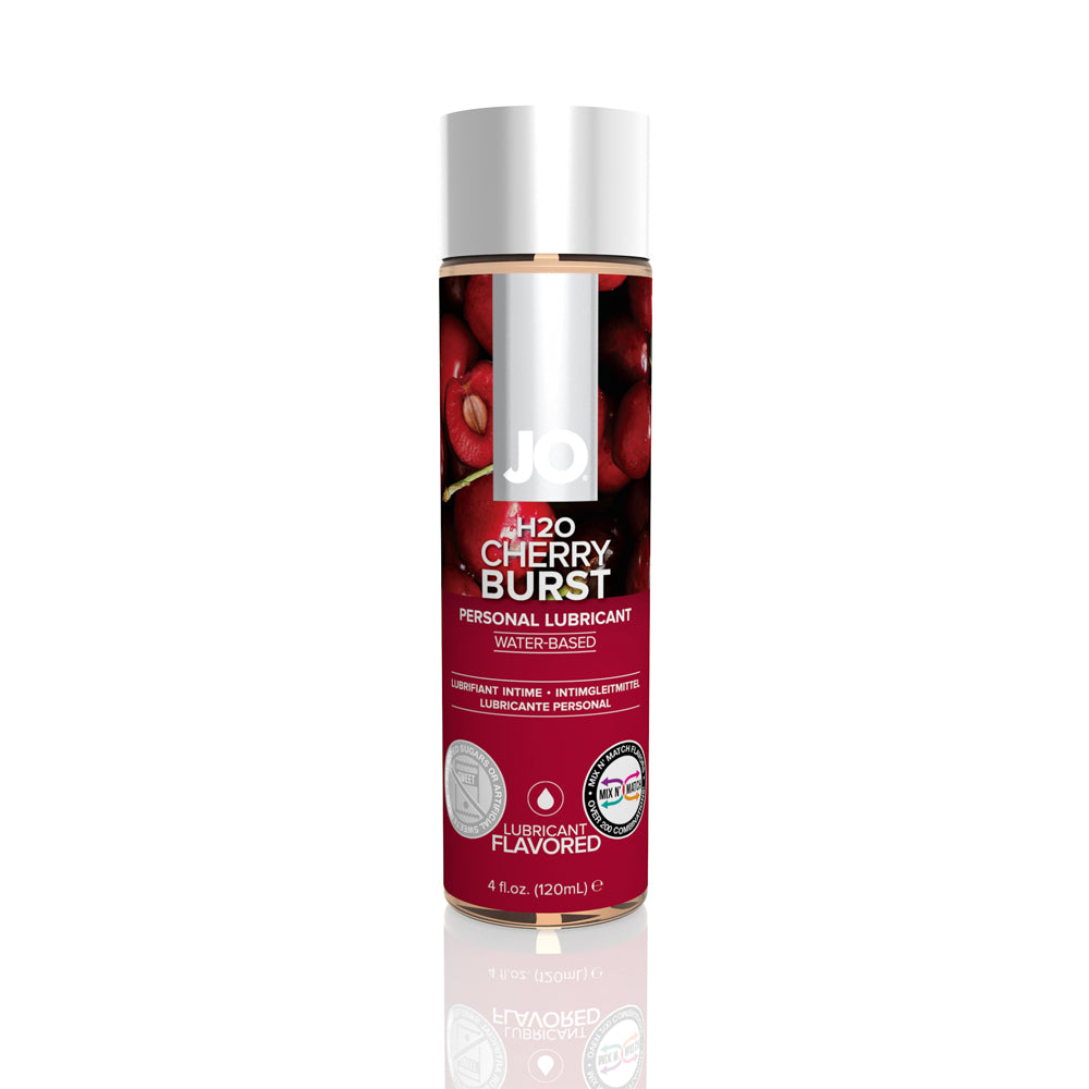 JO H2O Flavored Lubricant Cherry Burst 4 oz. | 796494401163 | Available at EroticWarehouse.com