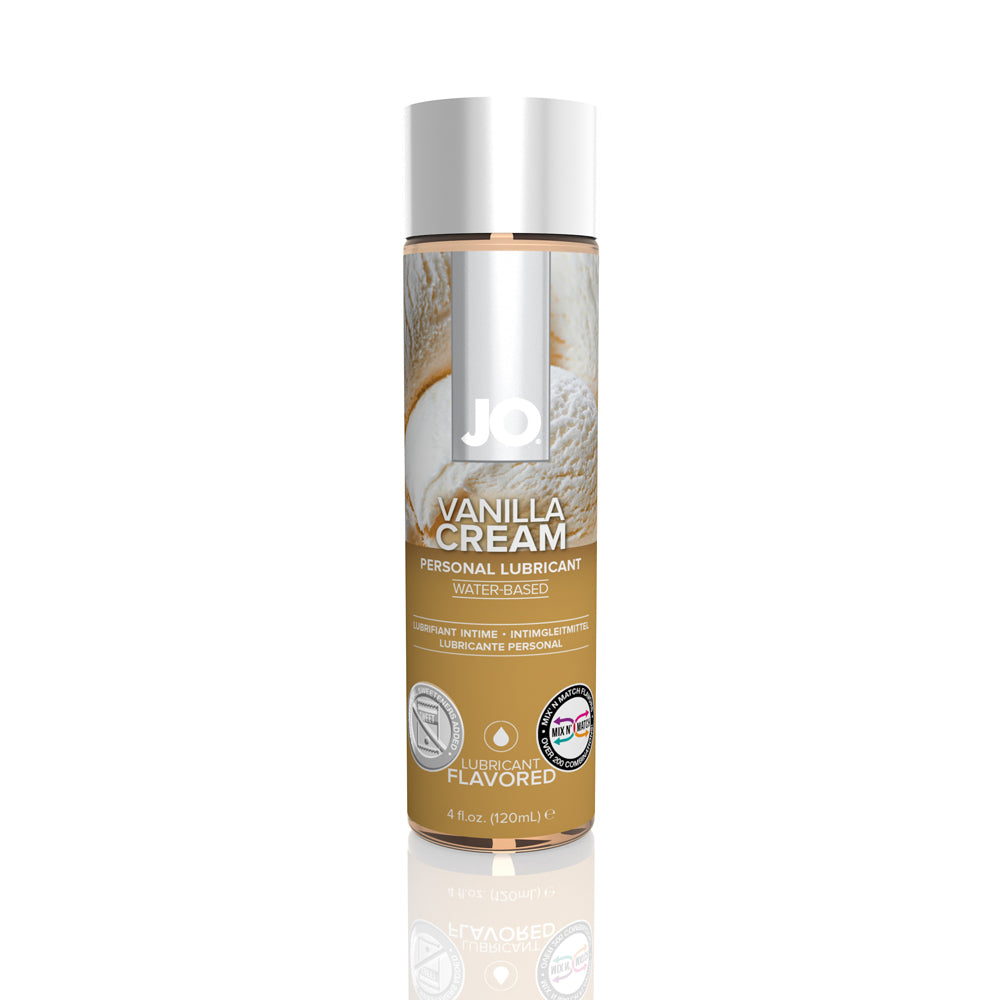 JO H2O Flavored Lubricant Vanilla Cream 4 oz. | 796494403846 | Available at EroticWarehouse.com
