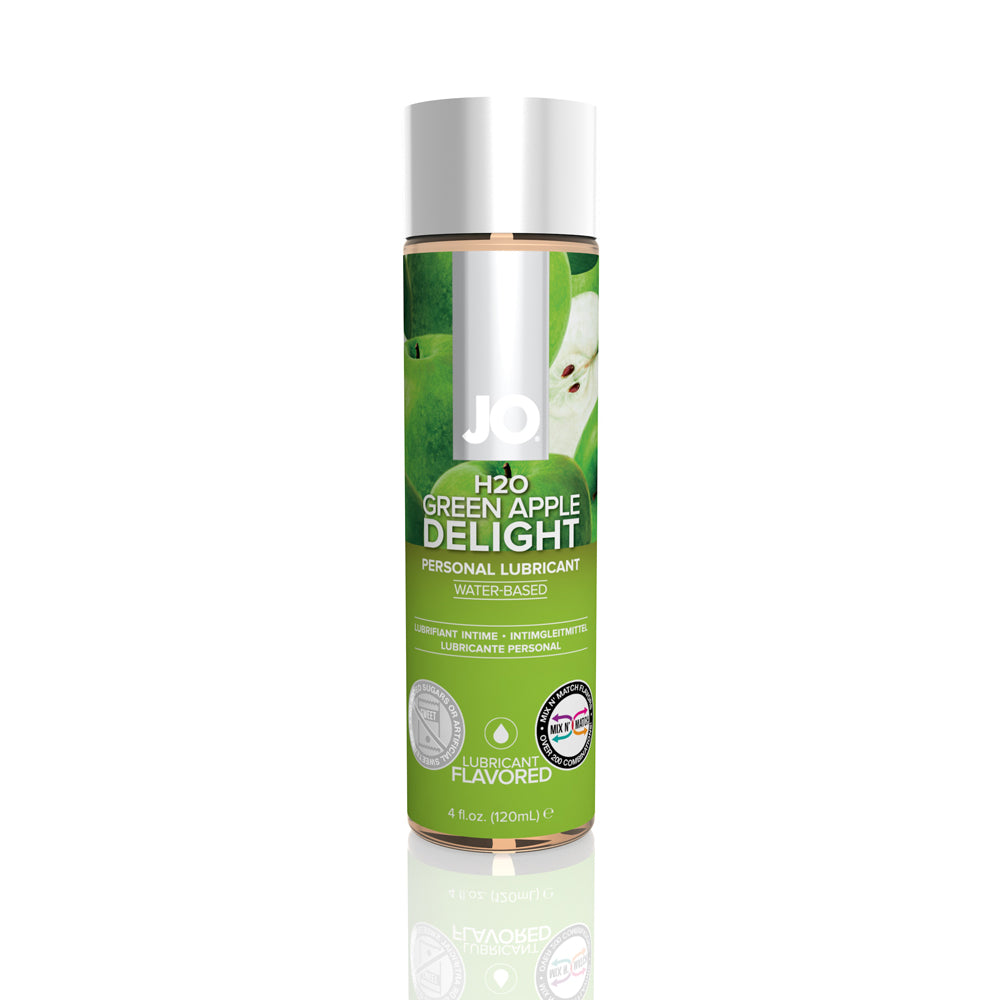 JO H2O Flavored Lubricant Green Apple 4 oz. | 796494403853 | Available at EroticWarehouse.com