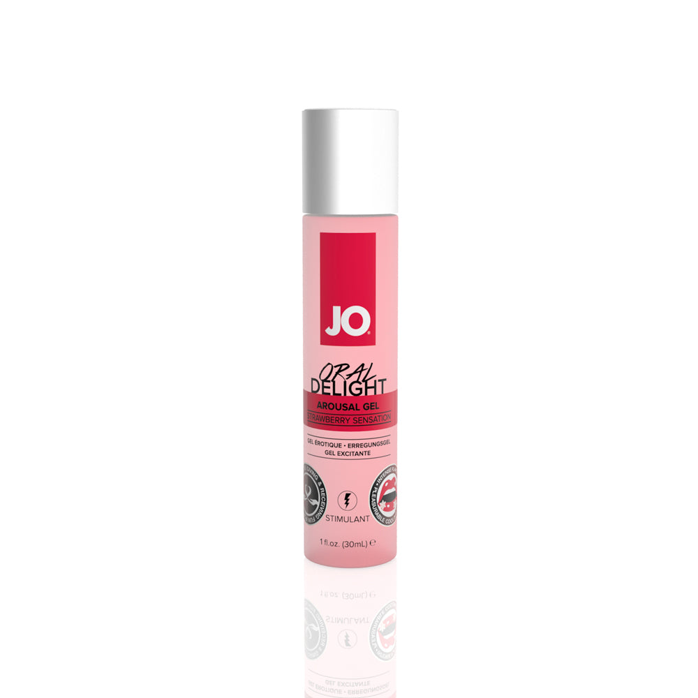 JO Oral Delight Strawberry Sensation 1 oz. | 796494404812 | Available at EroticWarehouse.com